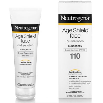 NEUTROGENA, AGE SHIELD FACE, OIL-FREE SUNSCREEN, SPF 110, 3 FL OZ / 88ml