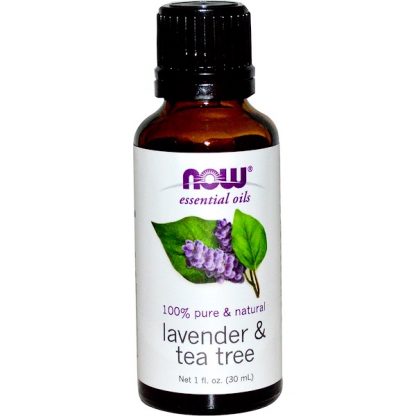 NOW FOODS, ESSENTIAL OILS, LAVENDER & TEA TREE, 1 FL OZ / 30ml