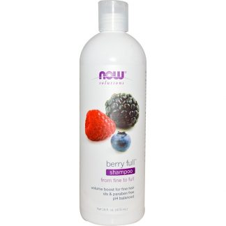 NOW FOODS, SOLUTIONS, BERRY FULL SHAMPOO, 16 FL OZ / 473ml