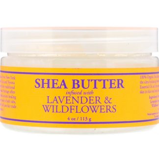 NUBIAN HERITAGE, SHEA BUTTER, INFUSED WITH LAVENDER & WILDFLOWERS, 4 OZ / 113g