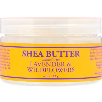 NUBIAN HERITAGE, SHEA BUTTER, INFUSED WITH LAVENDER & WILDFLOWERS, 4 OZ / 113g