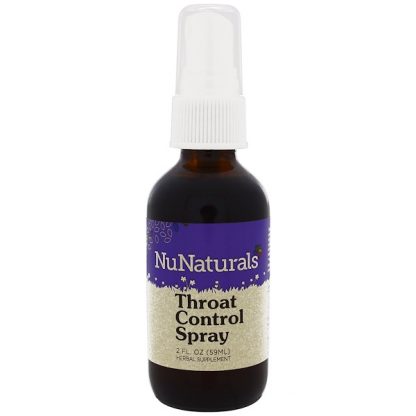 NUNATURALS, THROAT CONTROL SPRAY, 2 FL OZ / 59ml