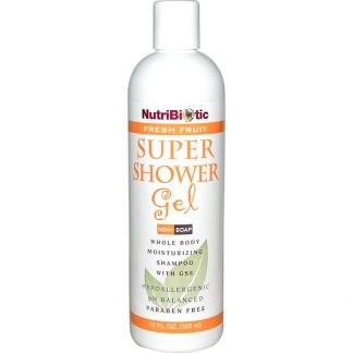 NUTRIBIOTIC, SUPER SHOWER GEL, FRESH FRUIT, NON-SOAP, 12 FL OZ / 355ml