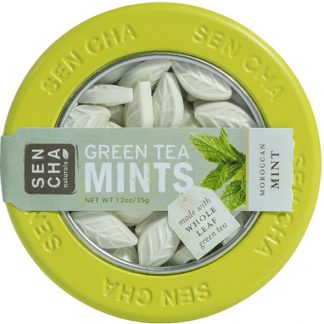 SENCHA NATURALS, GREEN TEA MINTS, MOROCCAN MINT, 1.2 OZ / 35g