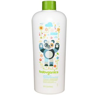 BABYGANICS, THE GERMINATOR, FOAMING HAND SANITIZER, ECO REFILL, ALCOHOL FREE, FRAGRANCE FREE, 16 FL OZ / 473ml