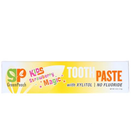 GREENPEACH, KIDS, STRAWBERRY MAGIC TOOTHPASTE, 4 OZ / 113g