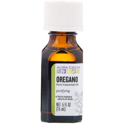 AURA CACIA, PURE ESSENTIAL OIL, OREGANO, .5 FL OZ / 15ml