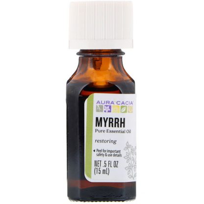 AURA CACIA, PURE ESSENTIAL OIL, MYRRH, .5 FL OZ / 15ml