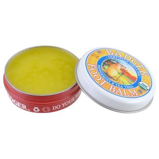 BADGER COMPANY, FOOT BALM, PEPPERMINT & TEA TREE, .75 OZ / 21g