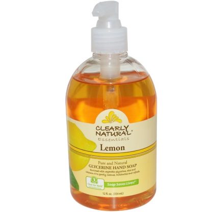 CLEARLY NATURAL, ESSENTIALS, GLYCERINE HAND SOAP, LEMON, 12 FL OZ / 354ml