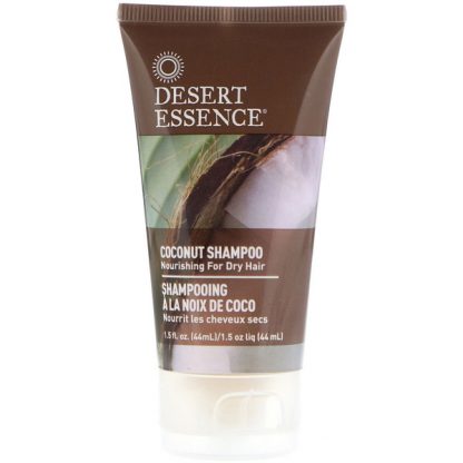 DESERT ESSENCE, TRAVEL SIZE, COCONUT SHAMPOO, 1.5 FL OZ / 44ml