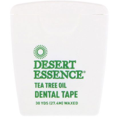 DESERT ESSENCE, TEA TREE OIL DENTAL TAPE, WAXED, 30 YDS (27.4 M)