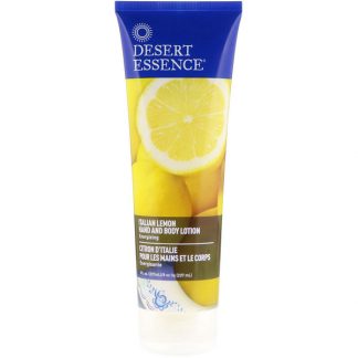 DESERT ESSENCE, HAND AND BODY LOTION, ITALIAN LEMON, 8 FL OZ / 237ml