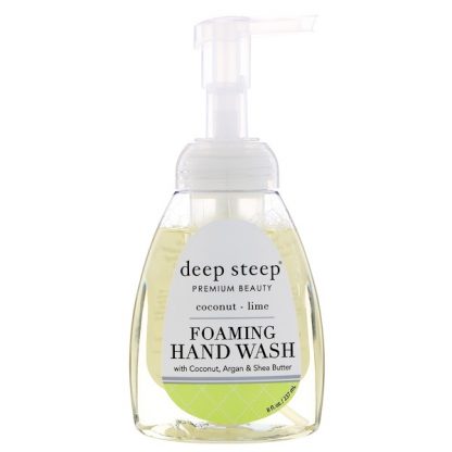 DEEP STEEP, FOAMING HAND WASH, COCONUT - LIME, 8 FL OZ / 237ml