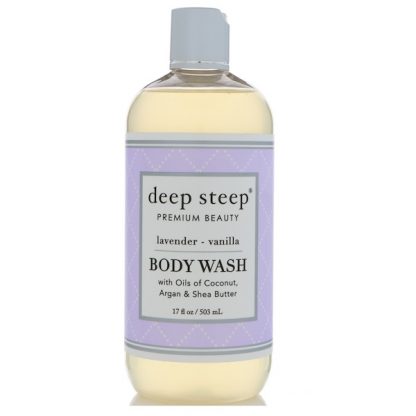 DEEP STEEP, BODY WASH, LAVENDER - VANILLA, 17 FL OZ / 503ml