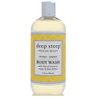 DEEP STEEP, BODY WASH, MANGO PAPAYA, 17 FL OZ / 503ml