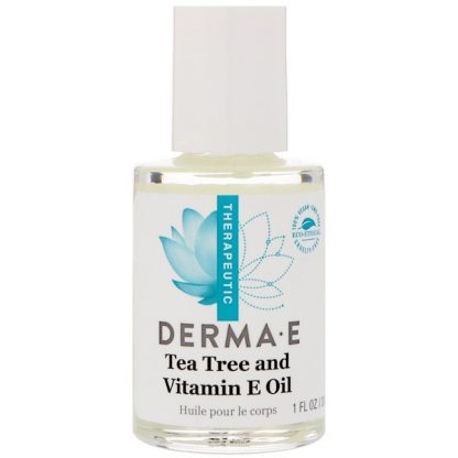 DERMA E, TEA TREE AND VITAMIN E OIL, 1 FL OZ / 30ml