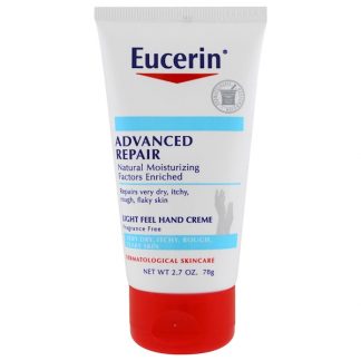 EUCERIN, ADVANCED REPAIR HAND CREME, FRAGRANCE FREE, 2.7 OZ / 78g