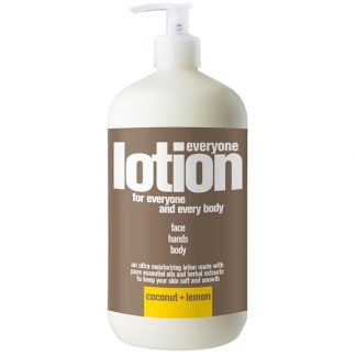 EO PRODUCTS, EVERYONE LOTION, FOR EVERYONE AND EVERY BODY, COCONUT + LEMON, 32 FL OZ / 960ml