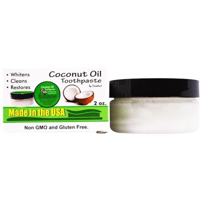 GREENSATIONS, COCONUT OIL TOOTHPASTE WITH BAKING SODA & SPEARMINT OIL, 2 OZ