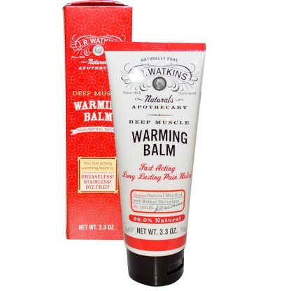 J R WATKINS, DEEP MUSCLE WARMING BALM, 3.3 OZ