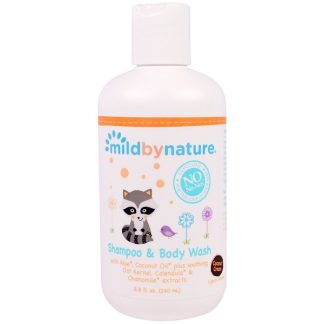 MILD BY NATURE, FOR BABY, SHAMPOO & BODY WASH, COCONUT CREAM, 8.8 FL OZ / 260ml