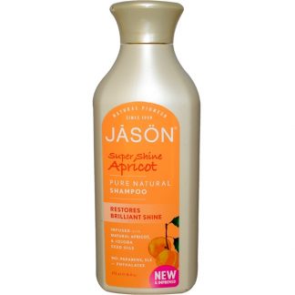 JASON NATURAL, PURE NATURAL SHAMPOO, SUPER SHINE APRICOT, 16 FL OZ / 473ml