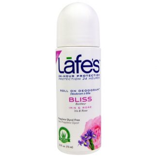 LAFE'S NATURAL BODYCARE, ROLL ON DEODORANT, BLISS, 2.5 OZ / 73ml