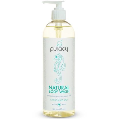 PURACY, NATURAL BODY WASH, CITRUS & SEA SALT, 16 FL OZ / 473ml