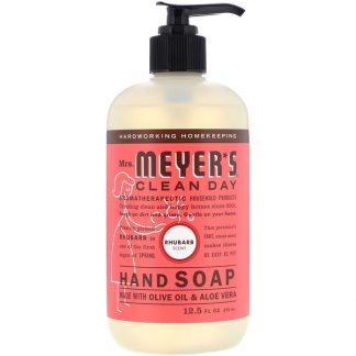 MRS. MEYERS CLEAN DAY, HAND SOAP, RHUBARB SCENT, 12.5 FL OZ / 370ml