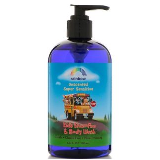 RAINBOW RESEARCH, KID'S SHAMPOO & BODY WASH, UNSCENTED, 12 FL OZ / 360ml