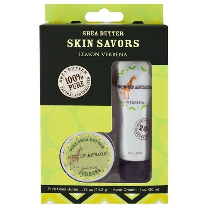 OUT OF AFRICA, HAND CREAM, PURE SHEA BUTTER SKIN SAVER, HAND CREAM, VERBENA, 0.5 OZ / 14.2g, 1 OZ / 30ml