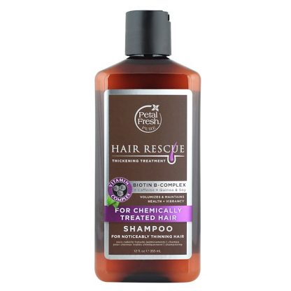 PETAL FRESH, PURE, HAIR RESCUE, THICKENING TREATMENT SHAMPOO, FOR CHEMICALLY TREATED HAIR, 12 FL OZ / 355ml