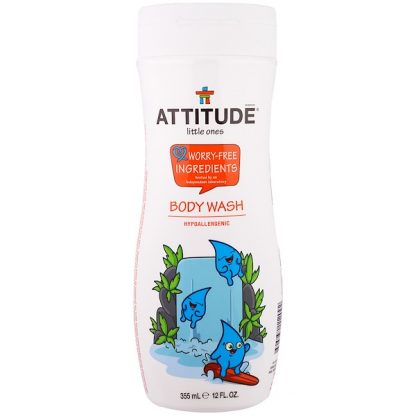 ATTITUDE, LITTLE ONES, BODY WASH, 12 FL OZ / 355ml