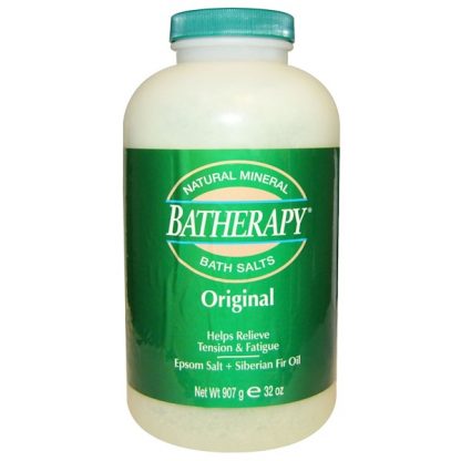 QUEEN HELENE, BATHERAPY, NATURAL MINERAL BATH SALTS, ORIGINAL, 2 LBS (907g