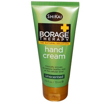 SHIKAI, BORAGE THERAPY, HAND CREAM, ALOE VERA GEL, UNSCENTED, 2.5 FL OZ / 73ml