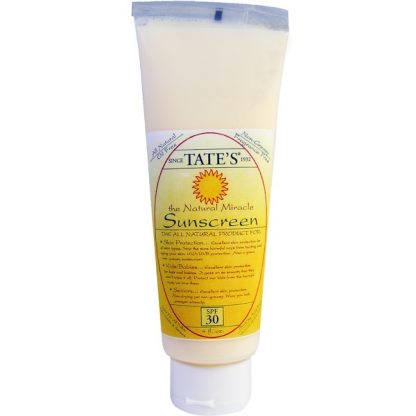 TATE'S, THE NATURAL MIRACLE SUNSCREEN, SPF 30, 4 FL OZ