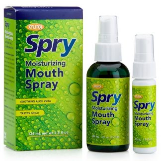 XLEAR, SPRY, MOISTURIZING MOUTH SPRAY, LIGHT MINT, 2 PACK, 4.5 FL OZ / 134ml