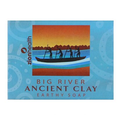 ZION HEALTH, ANCIENT CLAY EARTHY SOAP, BIG RIVER, 10.5 OZ / 300g