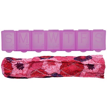 APEX, PILL ORGANIZER WITH DECORATIVE SLEEVE, MEDIUM, 1 PILL ORGANIZER