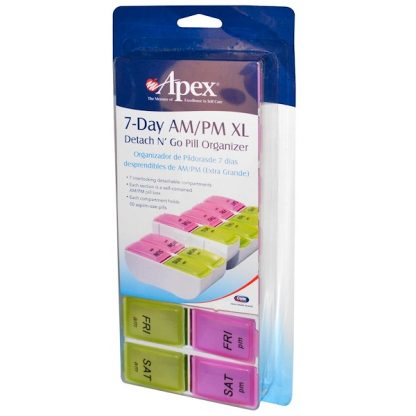 APEX, 7-DAY AM/PM XL, 1 PILL ORGANIZER