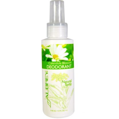 AUBREY ORGANICS, CALENDULA BLOSSOM DEODORANT, NATURAL SPRAY, 4 FL OZ / 118ml