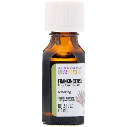 AURA CACIA, PURE ESSENTIAL OIL, FRANKINCENSE, .5 FL OZ / 15ml