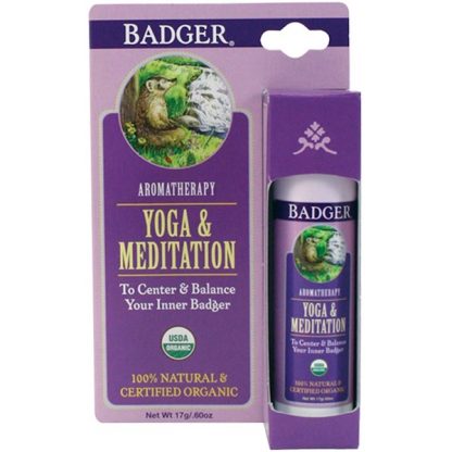 BADGER COMPANY, YOGA & MEDITATION, CEDARWOOD & MANDARIN, .60 OZ / 17g