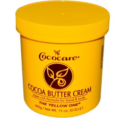 COCOCARE, THE YELLOW ONE, COCOA BUTTER CREAM, 15 OZ / 425g