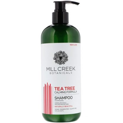 MILL CREEK BOTANICALS, TEA TREE SHAMPOO, CALMING FORMULA, 14 FL OZ / 414ml