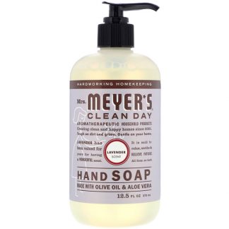 MRS. MEYERS CLEAN DAY, HAND SOAP, LAVENDER SCENT, 12.5 FL OZ / 370ml