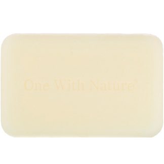 ONE WITH NATURE, DEAD SEA MINERAL SOAP, GOAT'S MILK & LAVENDER, 6 BARS, 4 OZ / 114g EACH