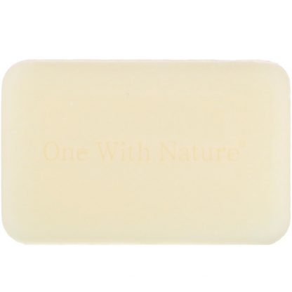 ONE WITH NATURE, DEAD SEA MINERAL SOAP, GOAT'S MILK & LAVENDER, 6 BARS, 4 OZ / 114g EACH