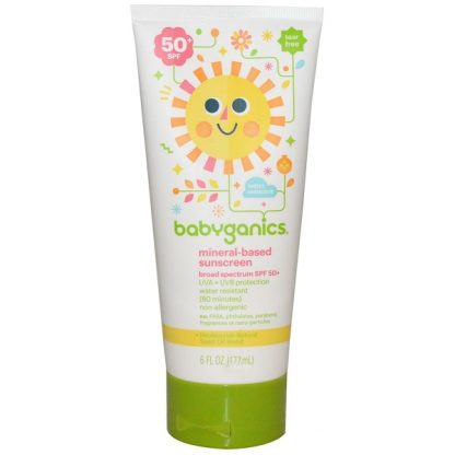 BABYGANICS, MINERAL-BASED SUNSCREEN, 50+ SPF, 6 FL OZ / 177ml